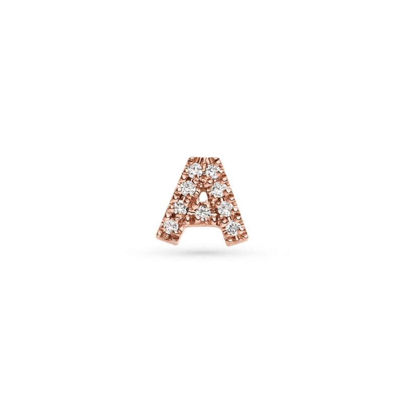 Diamond Initial Studs Fides