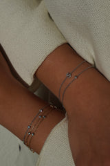 Diamond Initial Bracelet Gratia
