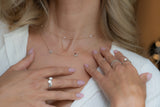 Doppel Initialen Diamant Kette Gemma 