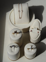 Diamond Initial Studs Fides