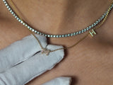 Doppel Initialen Diamant Kette Gemma 