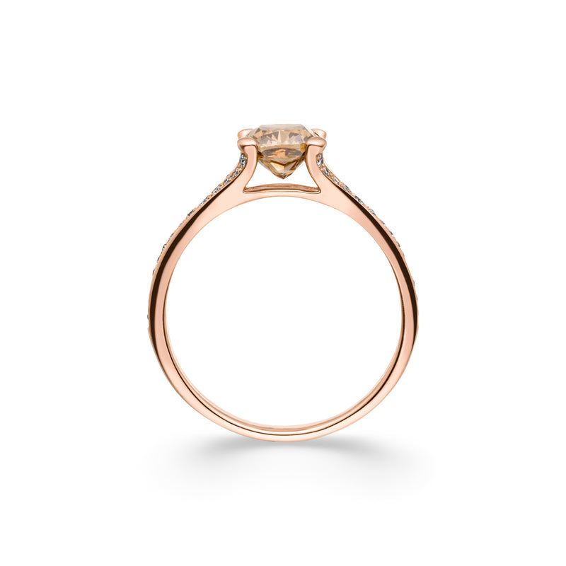 Color Stone Solitaire Ring Phorca - aloé