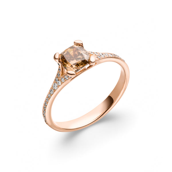 Color Stone Solitaire Ring Phorca - aloé