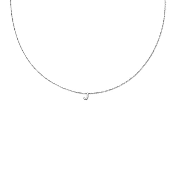 Diamond Initial Necklace Confido - aloé