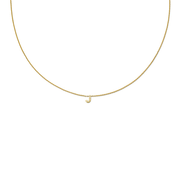 Diamond Initial Necklace Confido - aloé