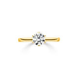 Solitaire Ring Amoris - aloé